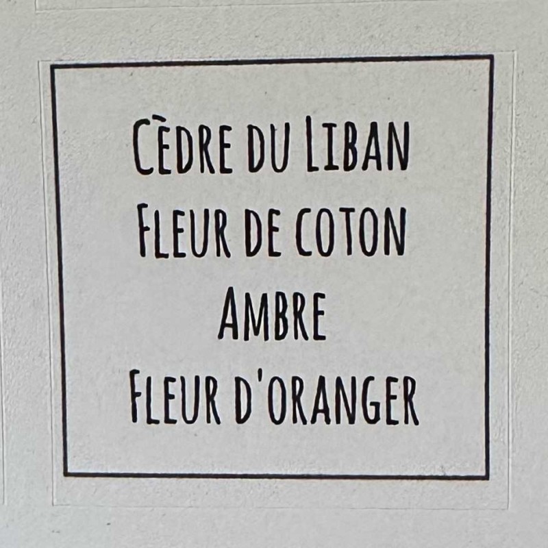 Zéro gaspi : Cèdre du Liban / Fleur de coton / Ambre / Fleur d’oranger